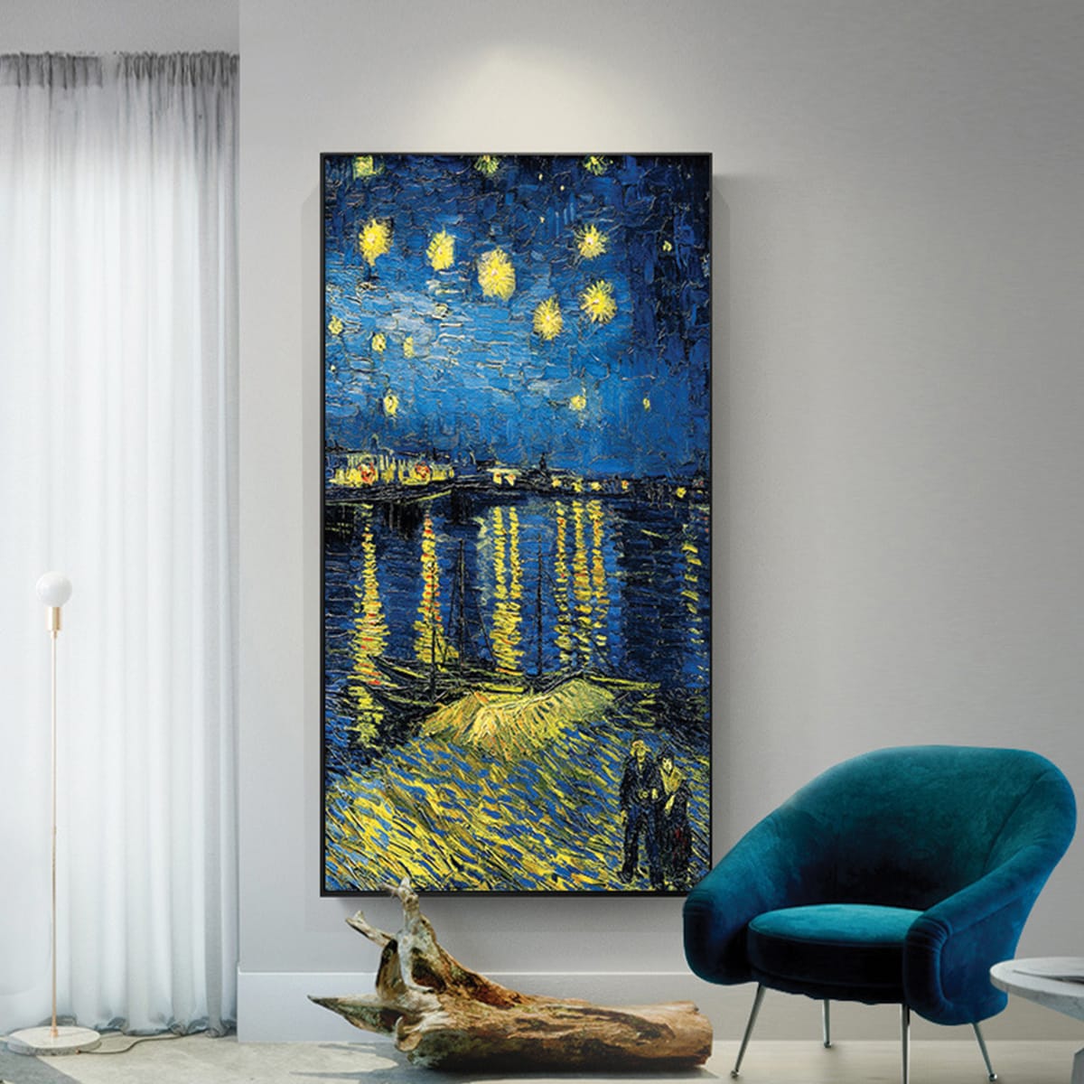 Van Gogh's painting "Golden Light on the Lake"