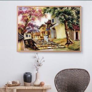 Paintings of Ao Dai and Old Hanoi