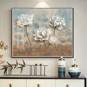 Painting of Three White Flowers