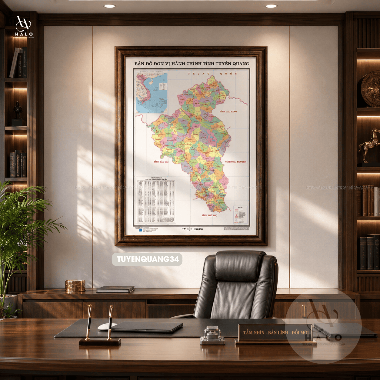 Latest Administrative Map of Tuyen Quang Province - TUYENQUANG34 - Image 2