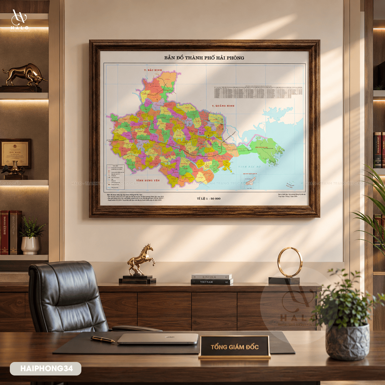 Latest Administrative Map of Hai Phong City - HAIPHONG34 - Image 2