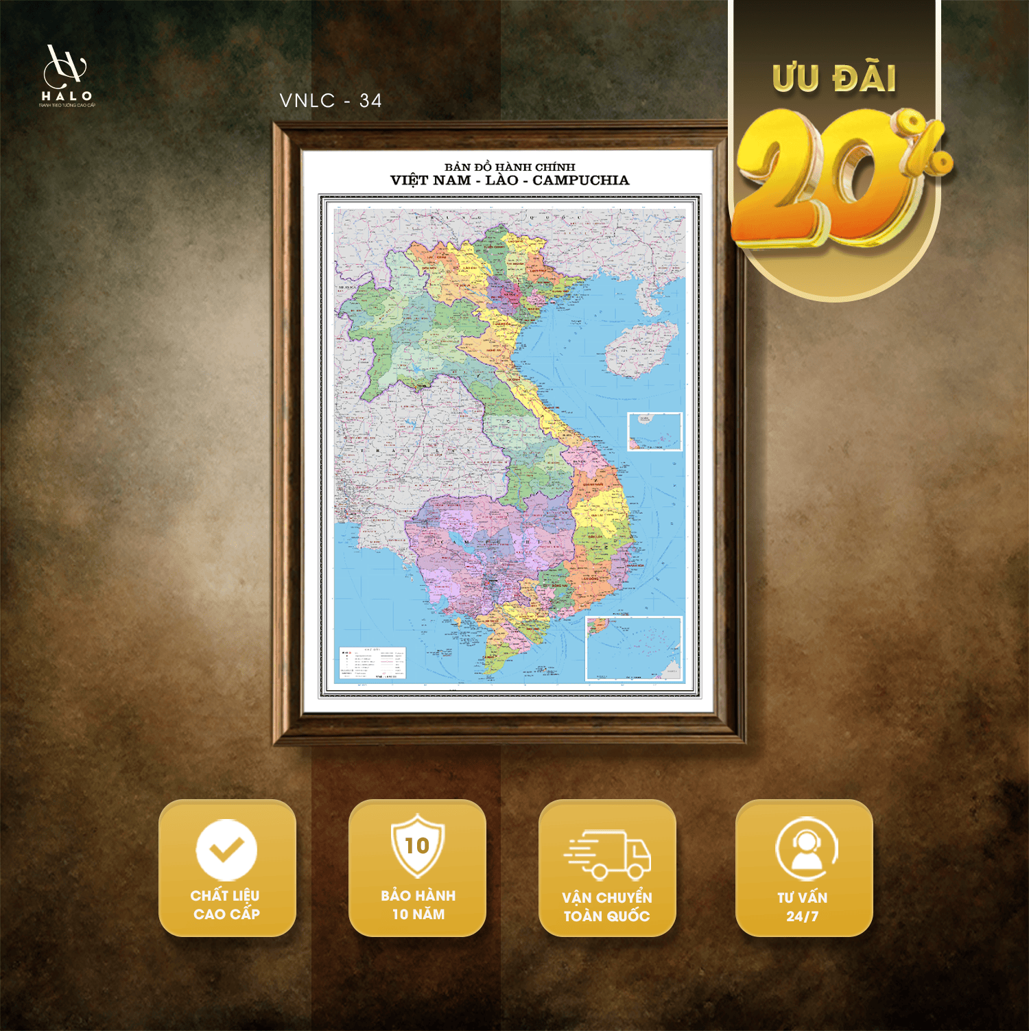 Latest administrative map of Vietnam's 34 provinces - Laos - Cambodia - VNLC
