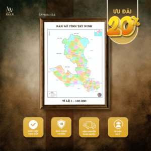 Latest Map of Tay Ninh Province - TAYNINH34
