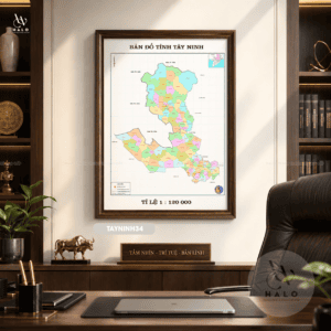 Alternative view of Latest Map of Tay Ninh Province - TAYNINH34