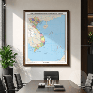 Alternative view of Map of Vietnam with 34 Provinces and Cities - VN08