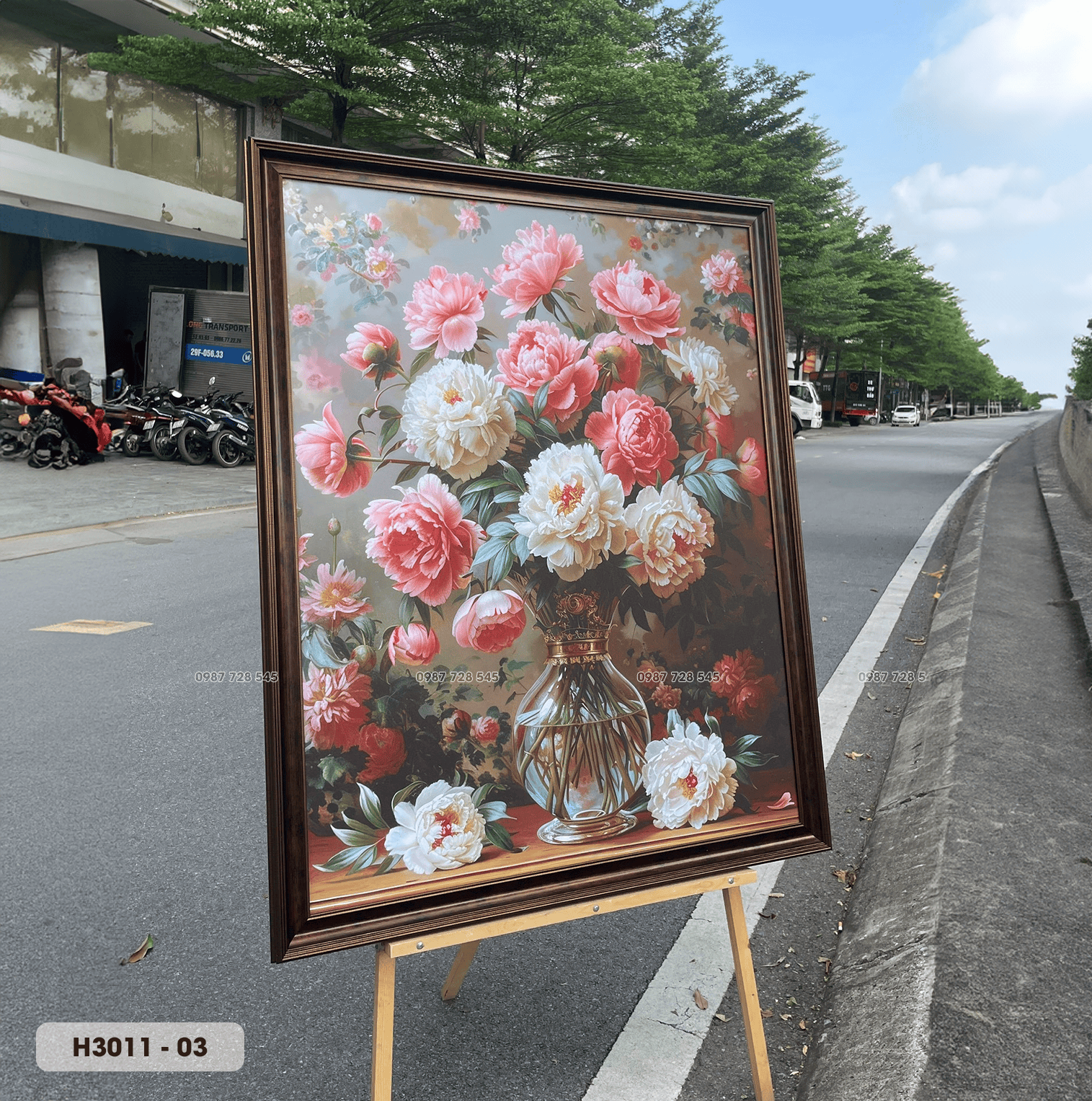 Tranh Bình Hoa Mùa Xuân - H3011 - Ảnh 2