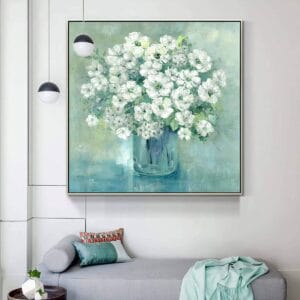 White Vase Painting