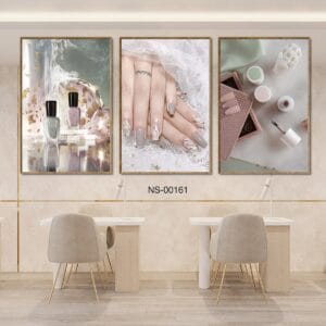 Tranh Bộ 3 Trang Trí Nail
