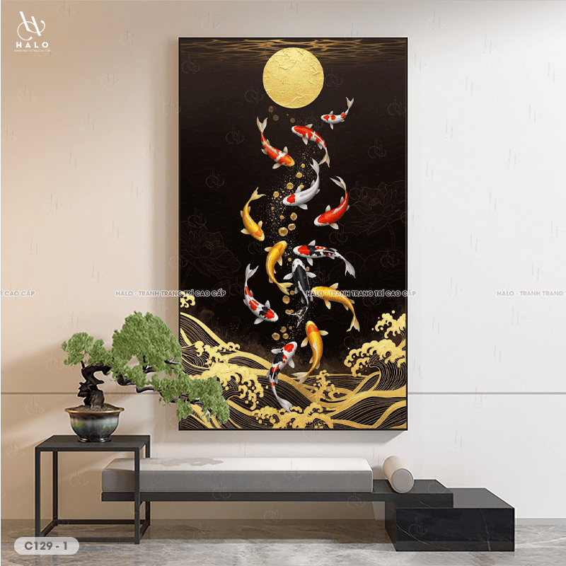 Feng Shui Carp Painting - C129