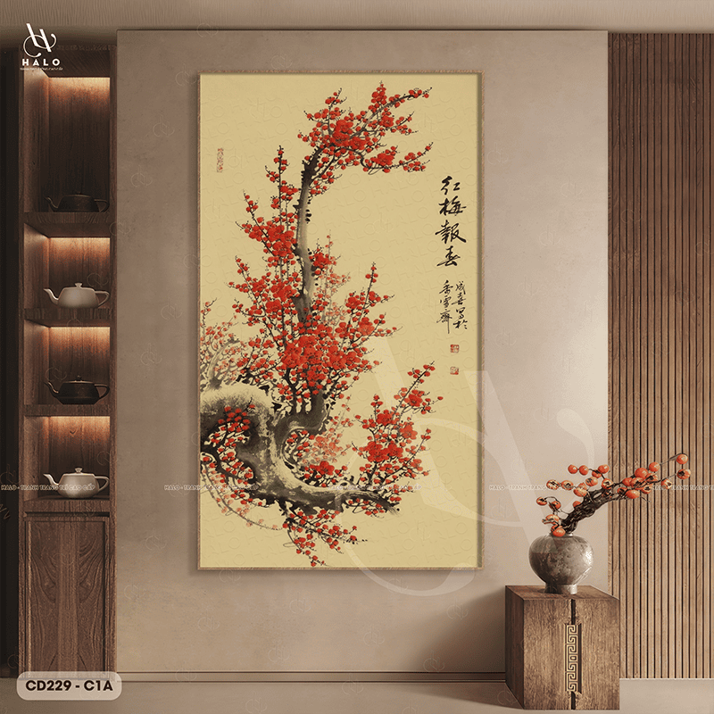 Tranh Cành Đào - CD229