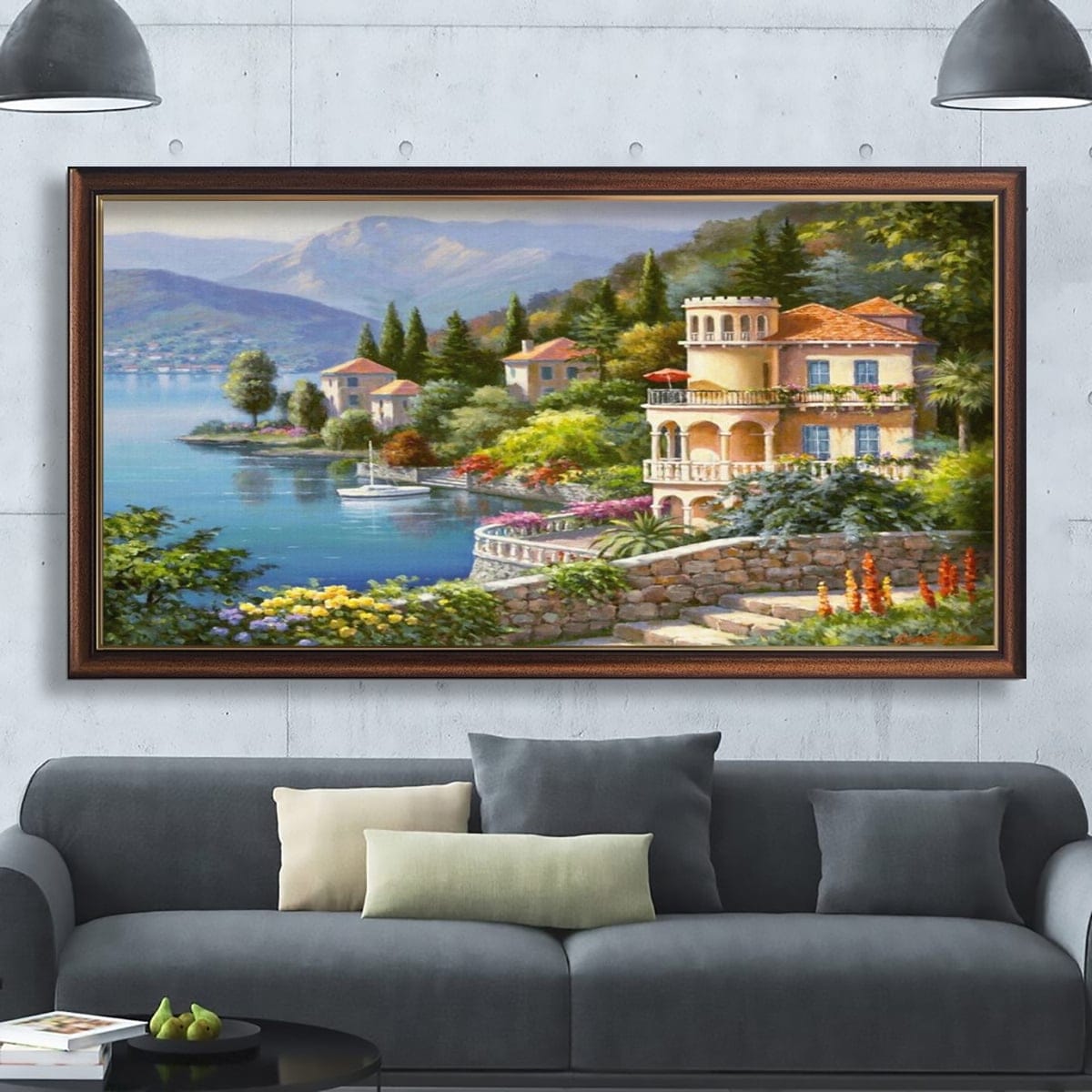 Tranh Cảnh Đẹp Bên Hồ