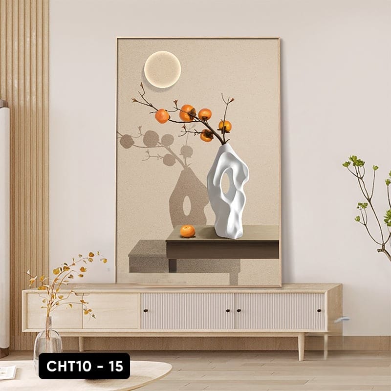 Tranh Cành Hồng Đơn - CHT10 - 15