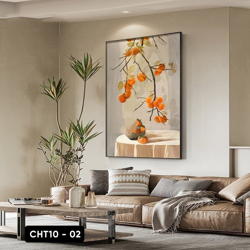 Tranh Cành Hồng Trĩu Quả - CHT10 - 02