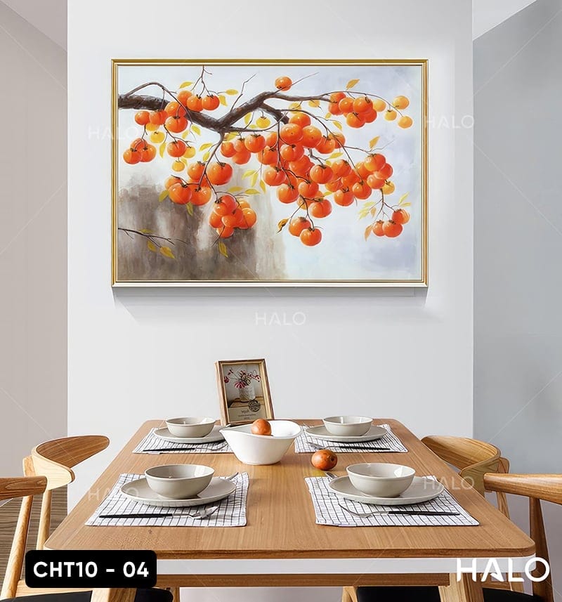Painting of a Rose Branch Abundant with Fruit - CHT10 - 04