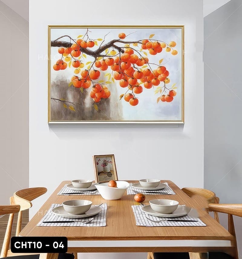 Tranh Cành Hồng Trĩu Quả - CHT10 - 04