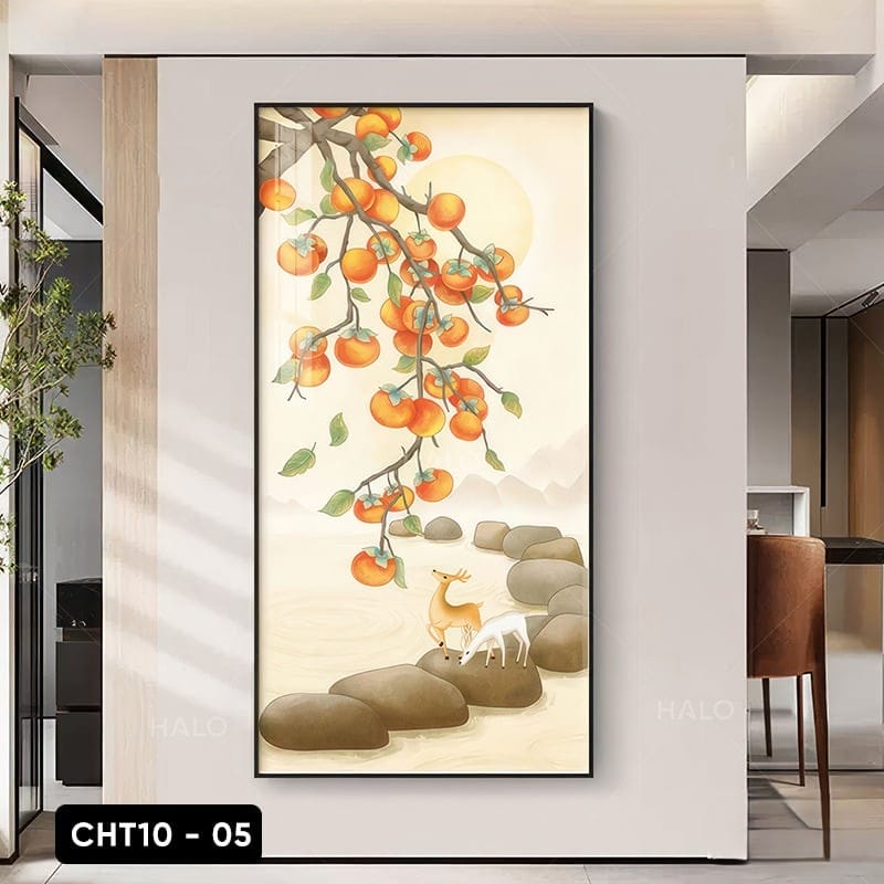 Tranh Cành Hồng Trĩu Quả - CHT10 - 05