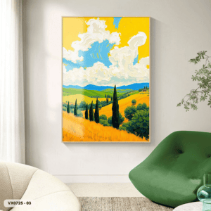 Painting of a Golden Sunny Field - VX0725
