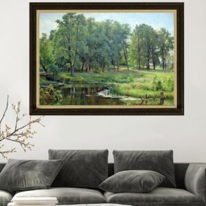Painting of a Green Forest