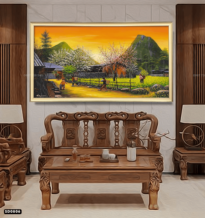 Tranh Cảnh Tây Bắc - SD0806