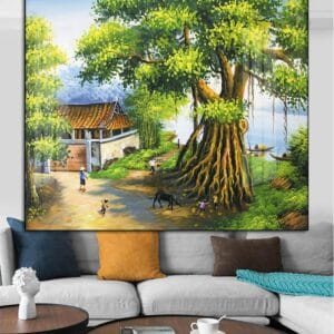 Tranh Cây Đa Làng