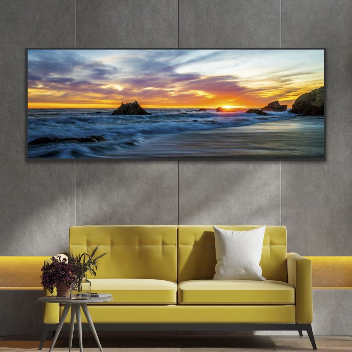 Painting: Sunset by the Seashore