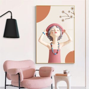 Painting of Little Pink Girl