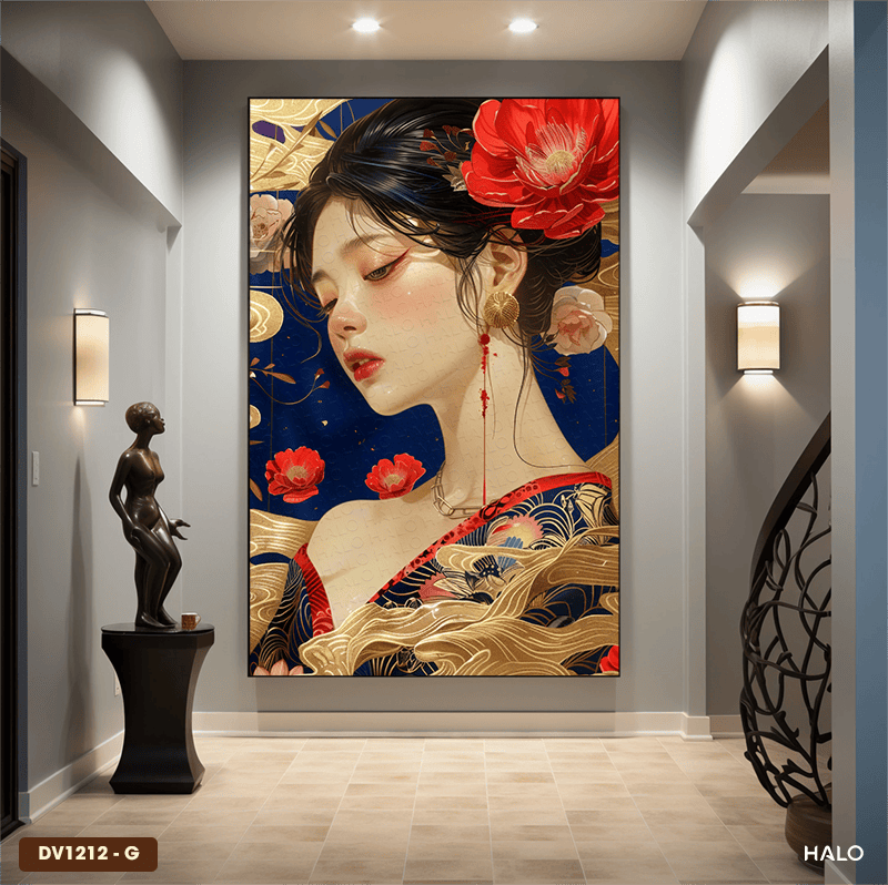 Gold-Plated Girl Painting - DV1212