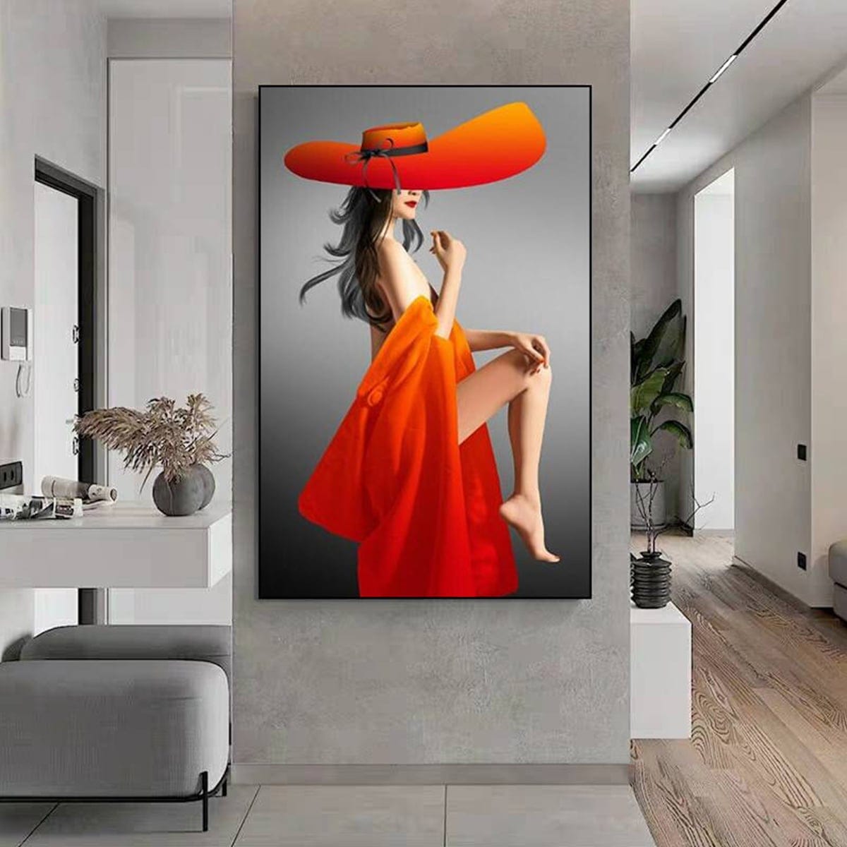 Painting of a Seductive Girl