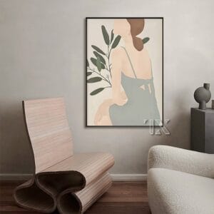 Painting of a Girl and a Tree
