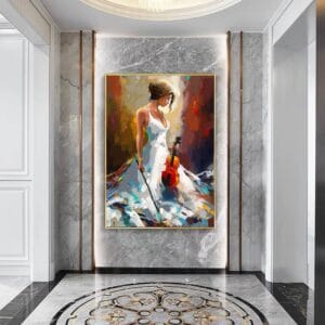 Painting of a Violin Girl
