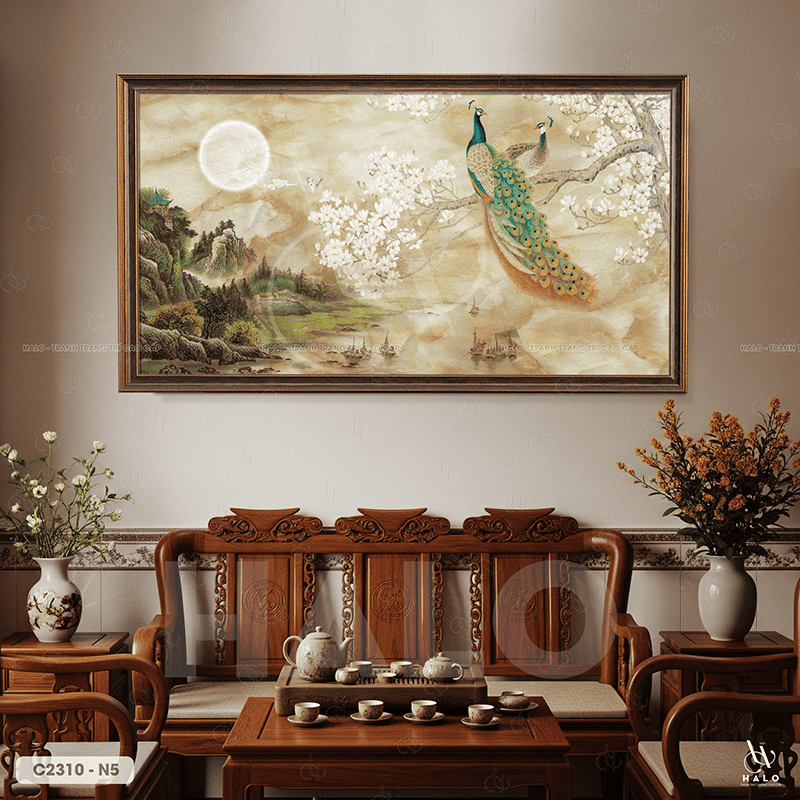 Tranh Con Công - C2310