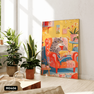 Tranh Decor Mèo - M0406