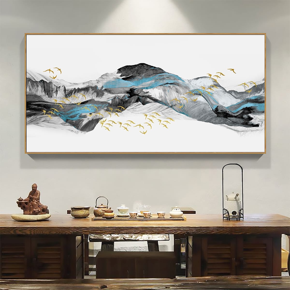 Tranh Dòng Chảy Trừu Tượng