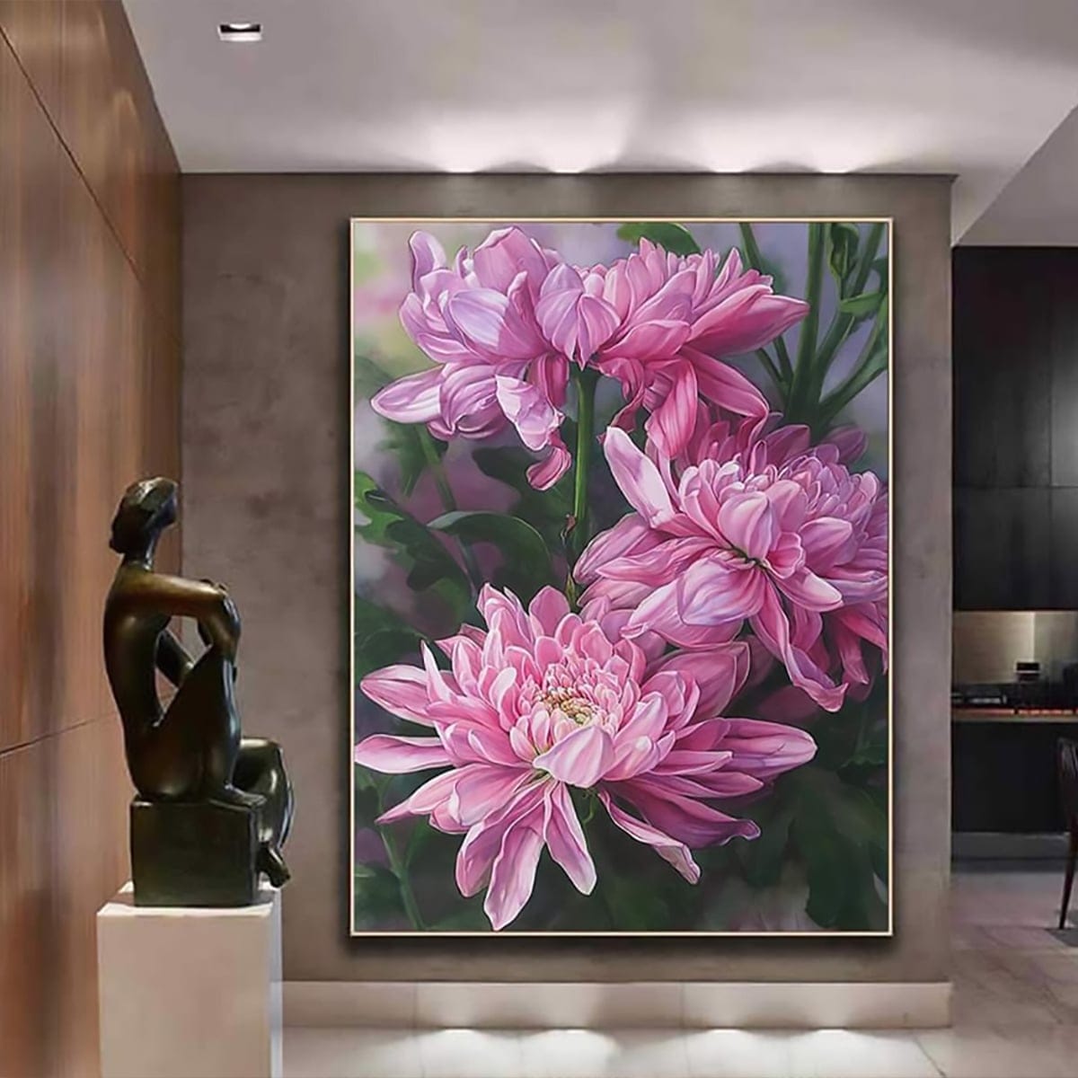 Pink Chrysanthemum Painting
