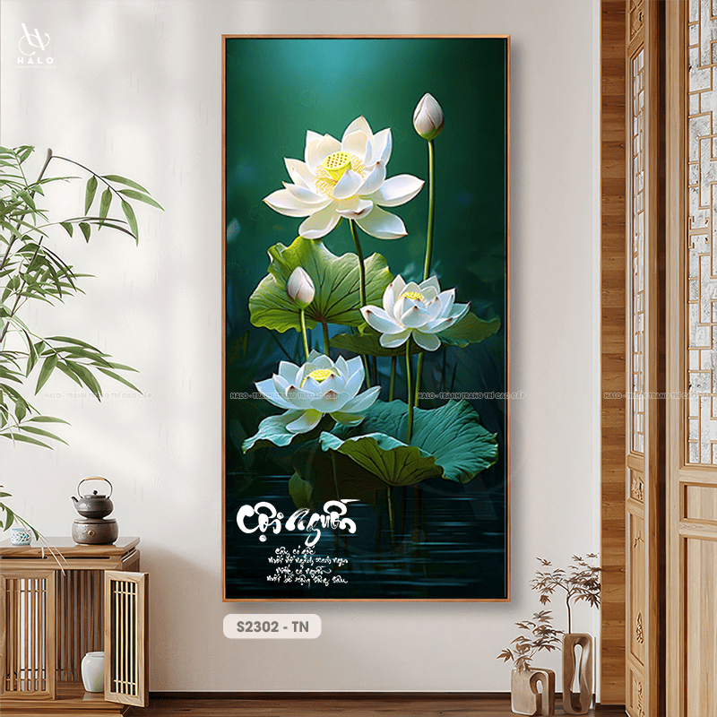 Tranh Hoa Sen Cội Nguồn - S2302 - Ảnh 2