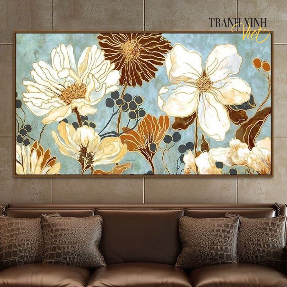 Painting of Flowers in Bloom