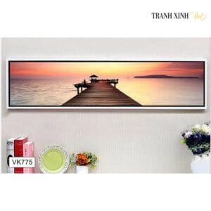 Tranh Hoàng Hôn Đỏ  - TB65