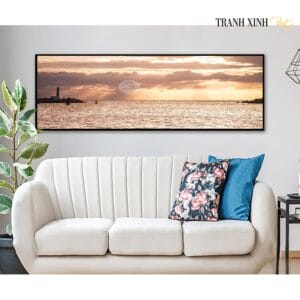 Painting of a Distant Sunset - TB54
