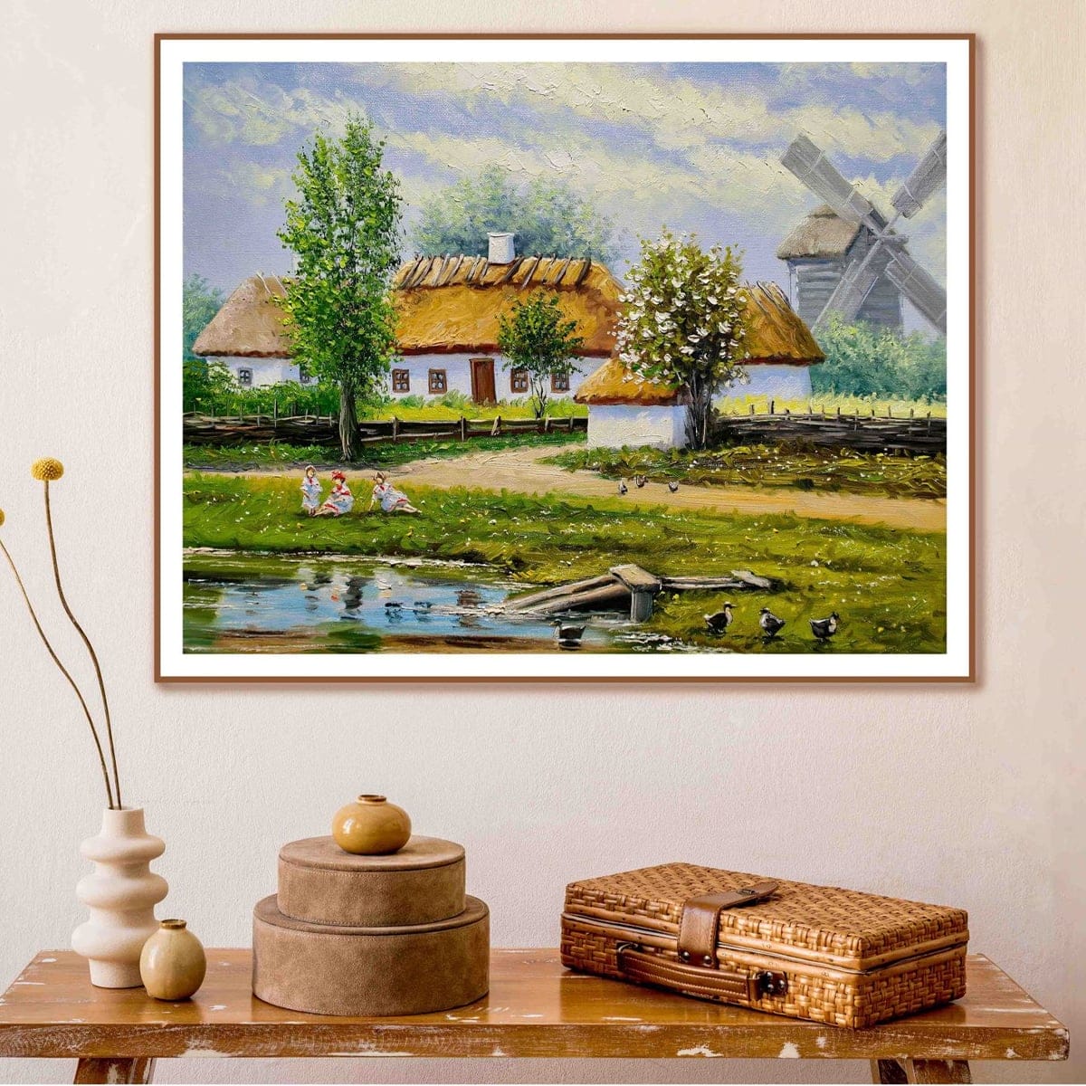 Small Village Painting