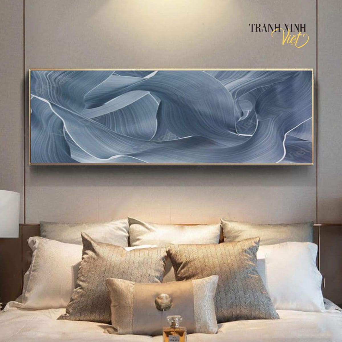 Blue Silk Painting