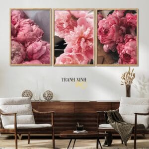 Pink Peony Painting