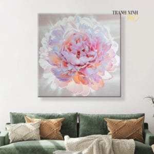 Painting of Peonies in Full Bloom