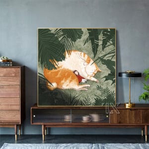 Lazy Cat Painting