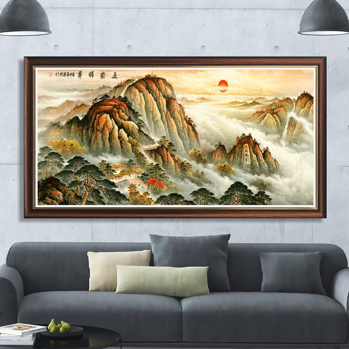 Tranh Núi Hùng Vĩ
