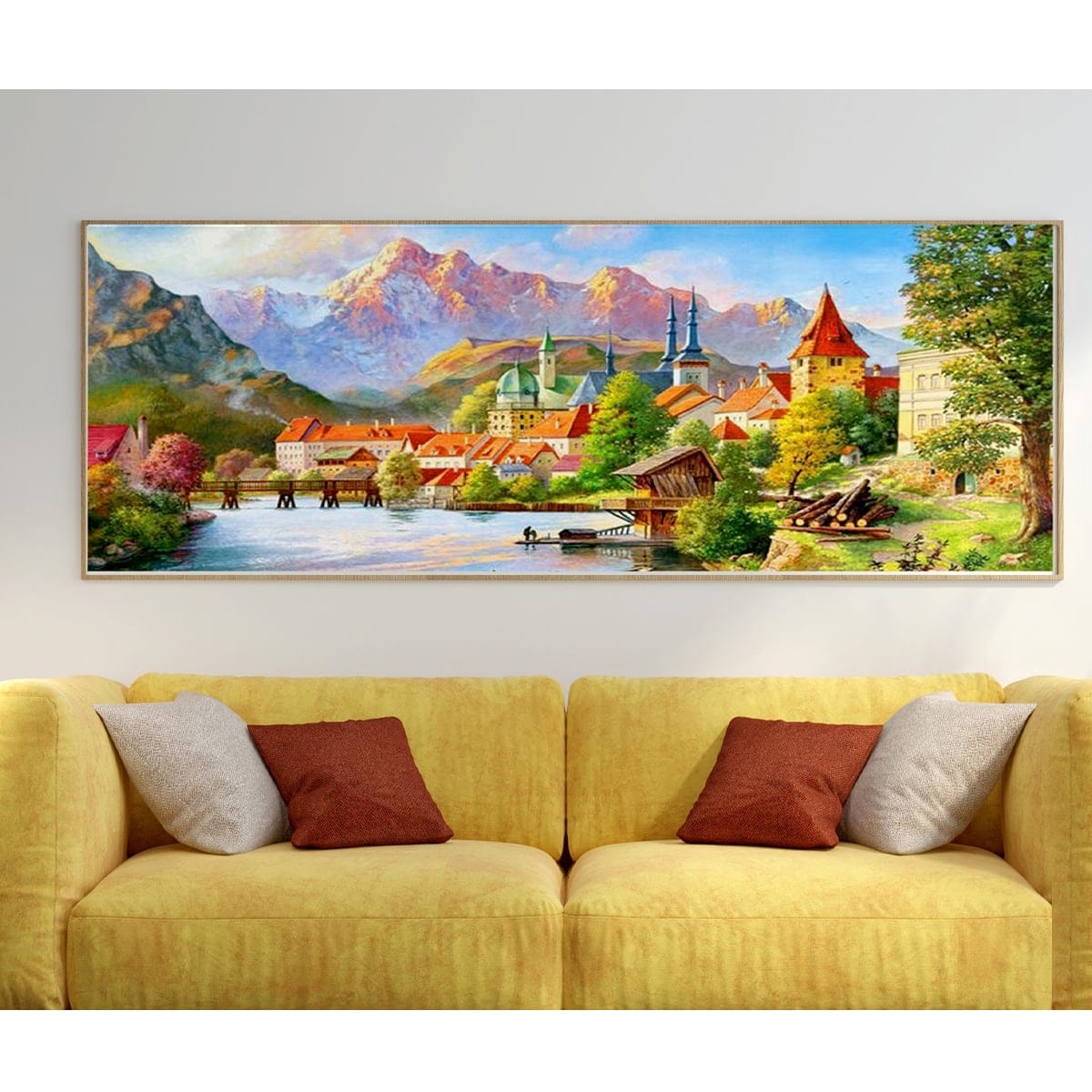 Tranh Phong Cảnh Bên Hồ