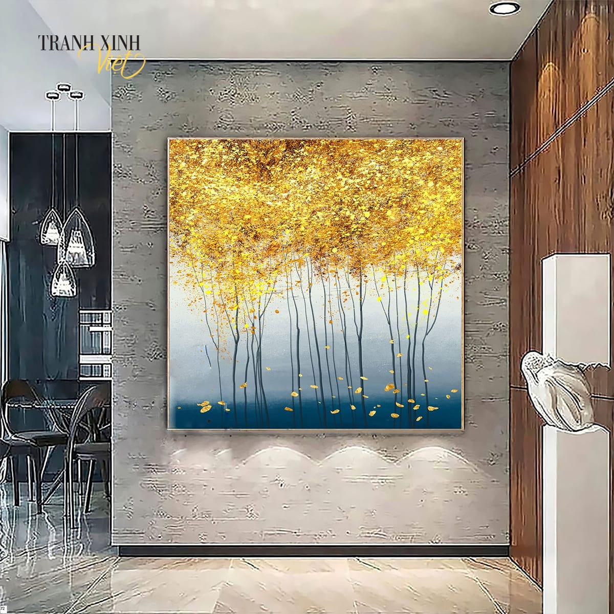 Tranh Rừng Vàng