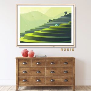 Terraced Rice Fields Painting - R2510