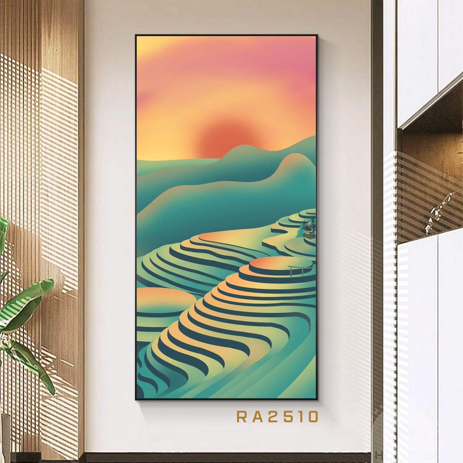 Terraced Rice Fields Painting - RA2510