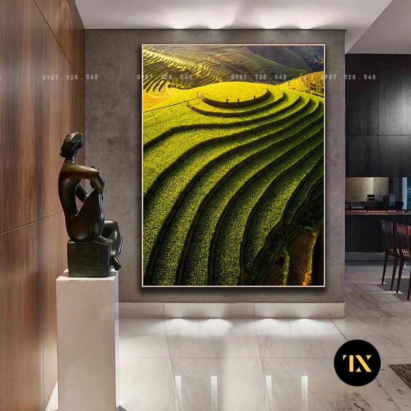 Terraced Rice Fields Painting - RBT58