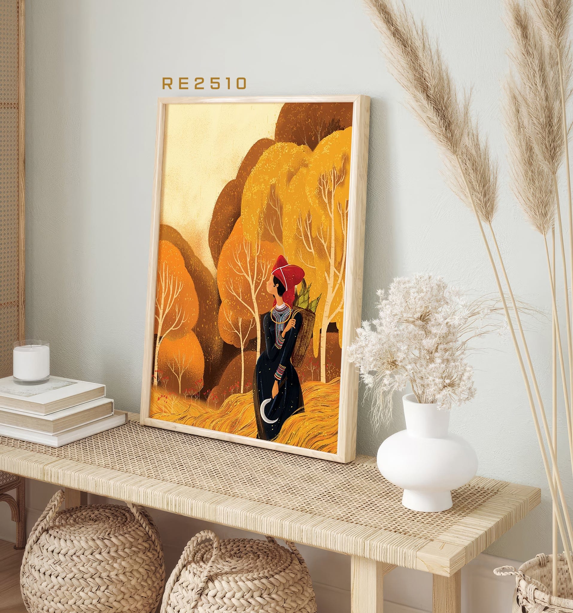 Terraced Rice Fields Painting - RE2510